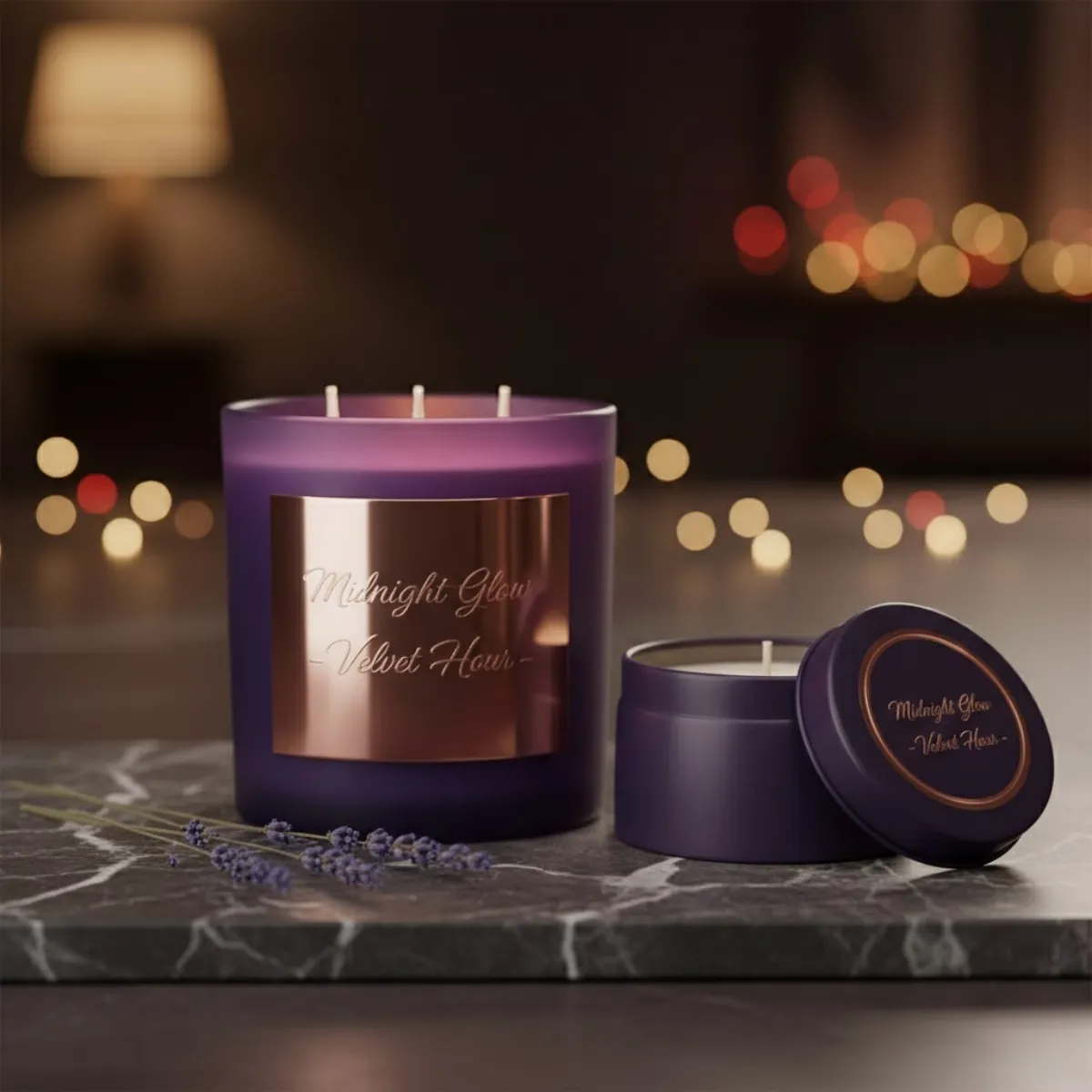 Midnight Glow Candle view 3